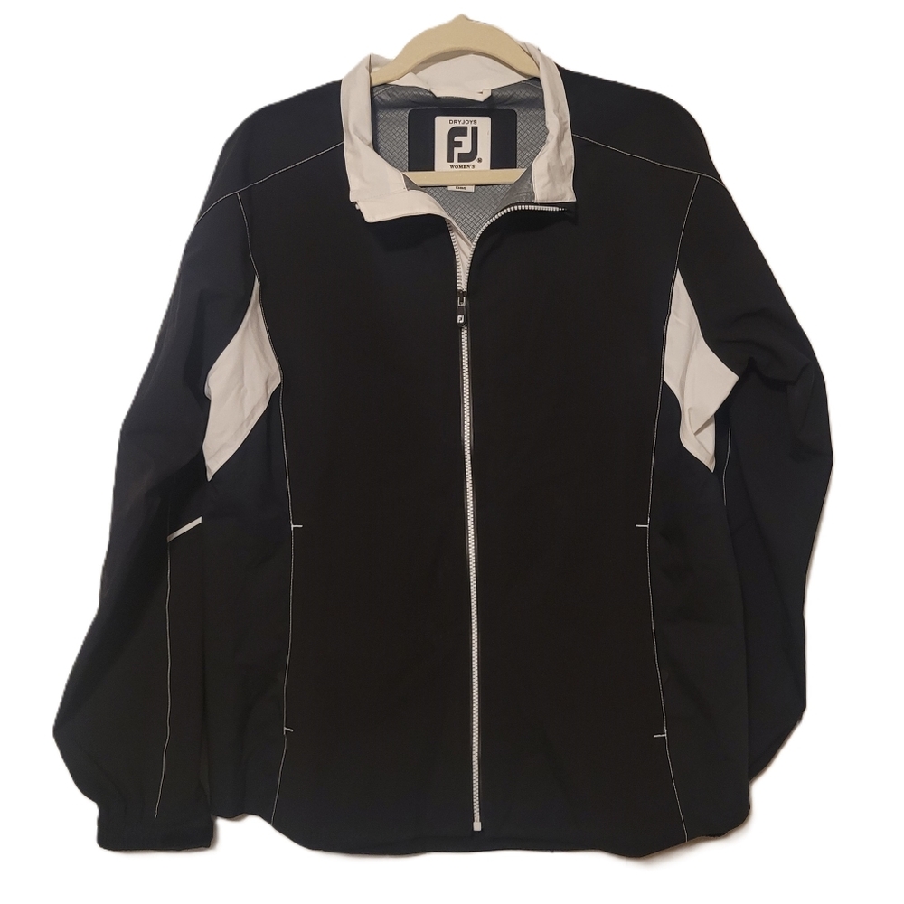 FootJoy HydroLite FJ Dry Joy Medium Black Jacket Coat Windbreaker Golf Rain